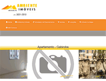 Tablet Screenshot of imobiliariaambienteimoveis.com.br